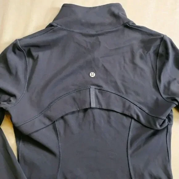 Lululemon Define Jacket Size 8 Navy Blue Full Zip Luon Yoga Running Activewear - Picture 10 of 16